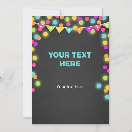 Setzen Sie das Neon Glow-Zeichen der Karte in das  (Vorderseite)