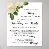 Setzen Sie den Ring auf das Brautparty von White R Poster (Vorne)