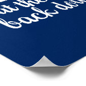 Setzen Sie den Toilettensitz wieder nach unten | B Poster (Ecke)