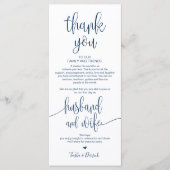 Setzen Sie die Dankeschön-Karte in Navy Blue-Thema Programm (Vorderseite)