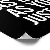 Setzen Sie die Einstellung wieder her - Fitnessrau Poster (Ecke)