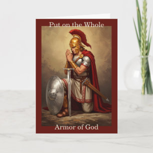 Setzen Sie die ganze Rüstung Gottes an: Grußkarte