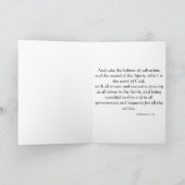 Setzen Sie die ganze Rüstung Gottes an: Grußkarte (Innenseite)