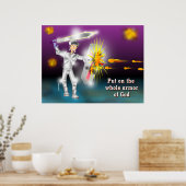 Setzen Sie die ganze Rüstung Gottes an Poster (Küche)