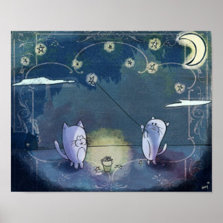 Setzen Sie die Sterne in ihre Sky Print Poster