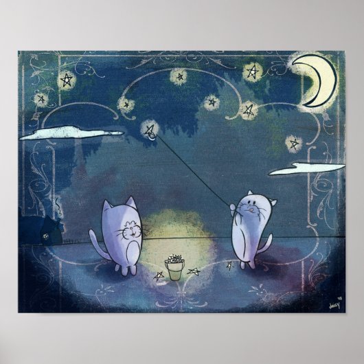 Setzen Sie die Sterne in ihre Sky Print Poster (Vorne)