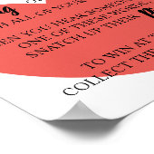 Setzen Sie ein Clothespin-Brautparty-Spielzeichen Poster (Ecke)