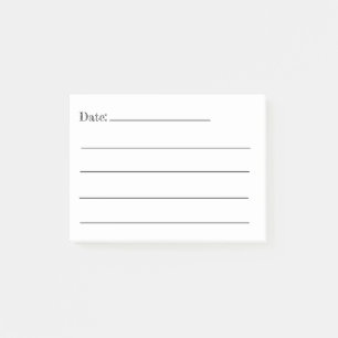 Setzen Sie ein Datum darauf! Post-It Notizen
