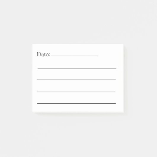 Setzen Sie ein Datum darauf! Post-It Notizen (Vorderseite)