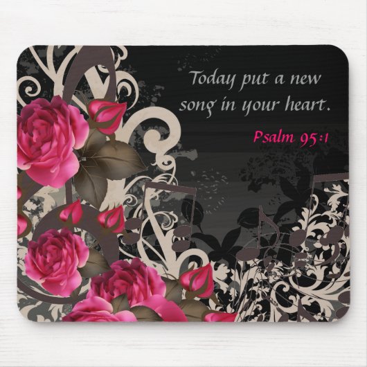 Setzen Sie ein neues Lied in Ihr Herz Mousepad ein (Vorne)