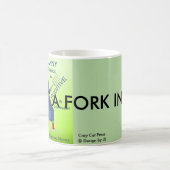 Setzen Sie eine Gabel in sie ein! Pinkfarbene Kaffeetasse (Mittel)
