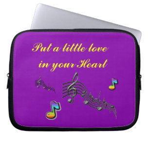 Setzen Sie eine wenig Liebe in Ihre Herzhülse ein Laptopschutzhülle