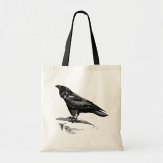 Setzen Sie einen Raben auf ihn Tragetasche
