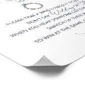 Setzen Sie einen Ring auf das blaue Brautparty der Poster (Ecke)