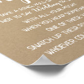 Setzen Sie einen Ring auf das Brautparty Hochzeits Poster (Ecke)