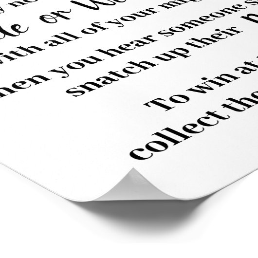 Setzen Sie einen Ring auf das Lemon&Rose Dualgame- Poster (Ecke)