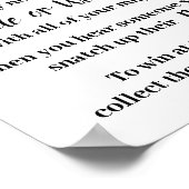 Setzen Sie einen Ring auf das Marsala Duwer Game S Poster (Ecke)