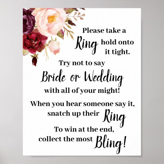 Setzen Sie einen Ring auf das Marsala Duwer Game S Poster (Vorne)