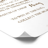 Setzen Sie einen Ring auf Pampas Brautparty Game S Poster (Ecke)