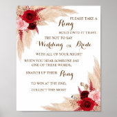 Setzen Sie einen Ring auf Pampas Brautparty Game S Poster (Vorne)