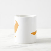 Setzen Sie einen Vogel auf ihn (Orange) Kaffeetasse (Mittel)