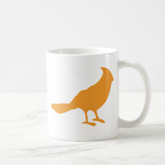 Setzen Sie einen Vogel auf ihn (Orange) Kaffeetasse