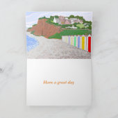 Setzen Sie Hütten Szene, Geburtstag auf den Karte (Innenseite)