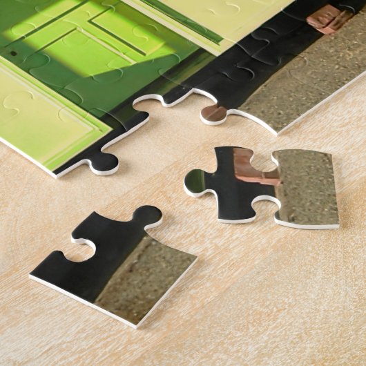 setzen Sie Hütten und englisches Küste-Foto des Puzzle (Seite)