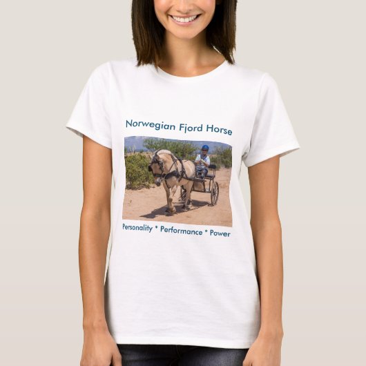 Setzen Sie Ihr Fjordpferd hier! T-Shirt (Vorderseite)