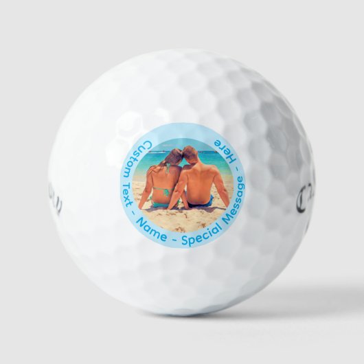 Setzen Sie Ihr Foto für Golfbälle ein Geschenk mit (Vorderseite)