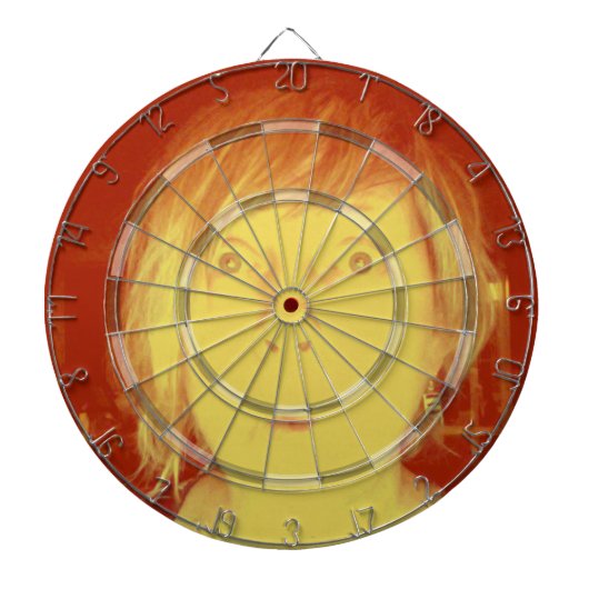 Setzen Sie ihr Gesicht auf Sie Dartboard Schablone Dartscheibe (vorne)