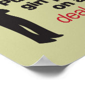 Setzen Sie Ihre großen Girl-Panties auf und kümmer Poster (Ecke)