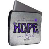 Setzen Sie Ihre Hoffnung in die metallische Textur Laptopschutzhülle (Vorne Rechts)