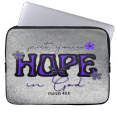 Setzen Sie Ihre Hoffnung in die metallische Textur Laptopschutzhülle (Vorderseite)