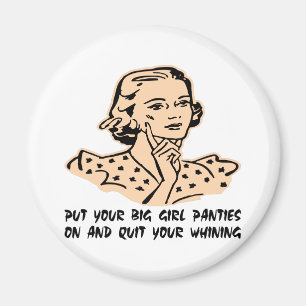 Setzen Sie Ihren großen Mädchen-Schlüpfer an un Magnet