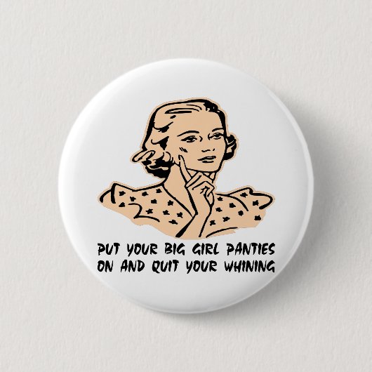 Setzen Sie Ihren großen Mädchen-Schlüpfer an und Button (Vorderseite)