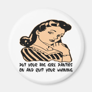 Setzen Sie Ihren großen Mädchen-Schlüpfer an und Magnet