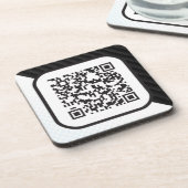 Setzen Sie Ihren Scannable QR Code auf diese Getränkeuntersetzer (Linke Seite)