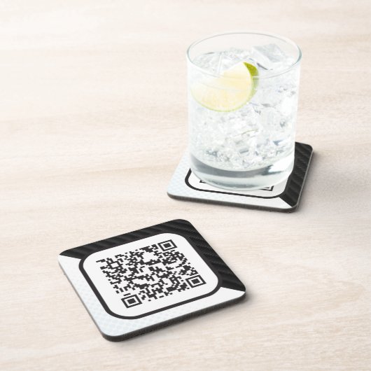 Setzen Sie Ihren Scannable QR Code auf diese Getränkeuntersetzer (Rechte Seite)
