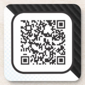 Setzen Sie Ihren Scannable QR Code auf diese Getränkeuntersetzer (Vorderseite)