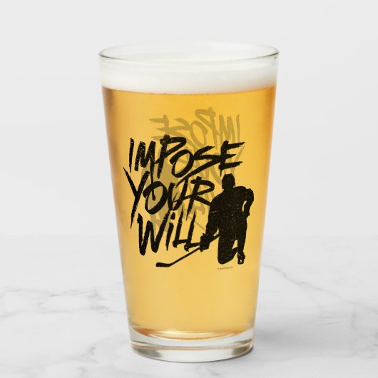 Setzen Sie Ihren Willen (Hockey) Glas (Vorne (Gefüllt))