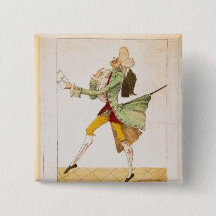 Setzen Sie Karikatur der zurückkommenden Button