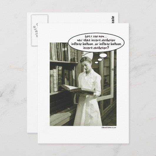 Setzen Sie Katheter Inflate Ballon oder..... Postkarte (Vorne/Hinten)