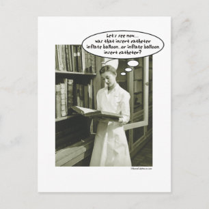 Setzen Sie Katheter Inflate Ballon oder..... Postkarte