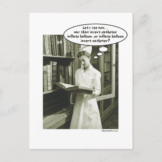 Setzen Sie Katheter Inflate Ballon oder..... Postkarte (Vorderseite)