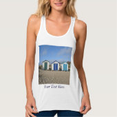 Setzen Sie Küste-Foto des Sandes der blauen Himmel Tank Top (Vorderseite)