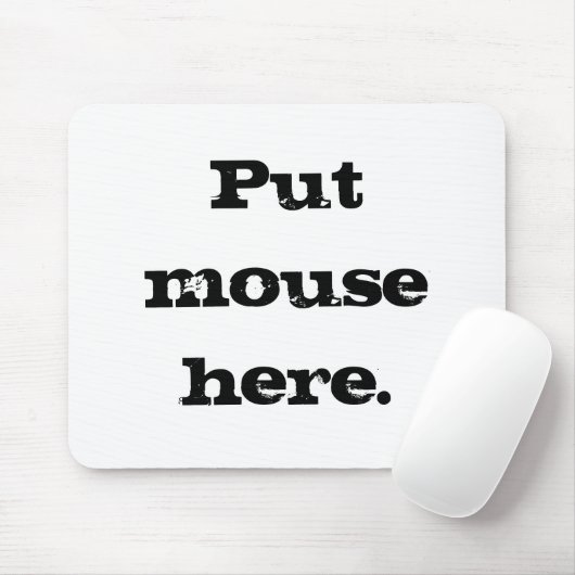 Setzen Sie Maus hier Mousepad (Mit Mouse)