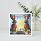 Setzen Sie mein Gesicht in das Bild, Hasen und Kin Karte (Stehend Vorderseite)