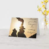 Setzen Sie Motivkarte mit Zitat auf den Strand, Karte (Gelbe Blume)