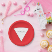 "Setzen Sie Pizza-hier" PapierTeller (Party)